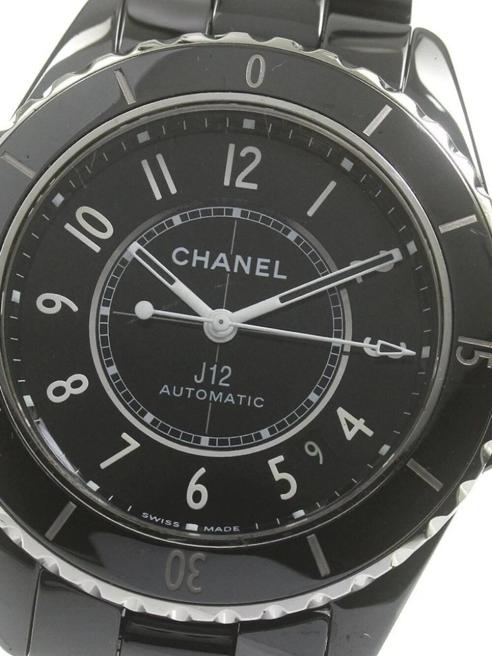 CHANEL J12 H5697 Black ceramic date black Dial Automatic Men's Watch_831455